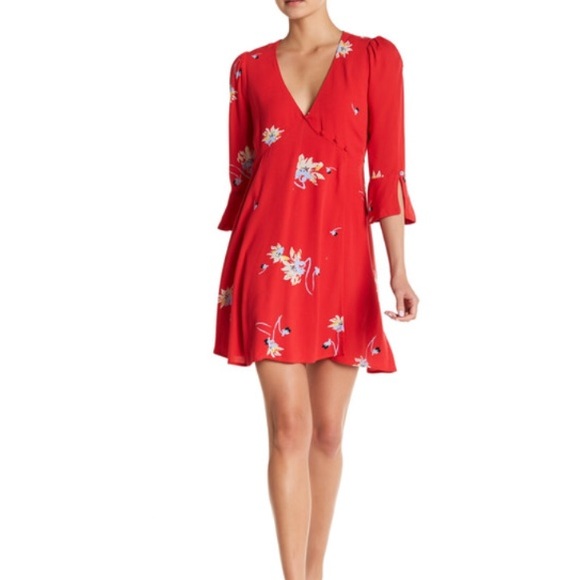 NWT Free People Time on My Side Wrap Dress M - Picture 2 of 8